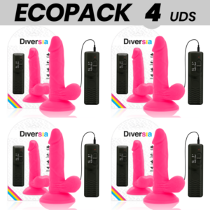 ECOPACK 6 UNITÉS - DIVERSIAGODE VIBRANT FLEXIBLE ROSE 17 CM -O- 3.3 CM