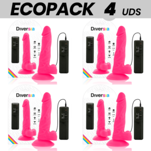ECOPACK 6 UNITÉS - DIVERSIA GODE VIBRANT FLEXIBLE ROSE 18 CM -O- 4 CM