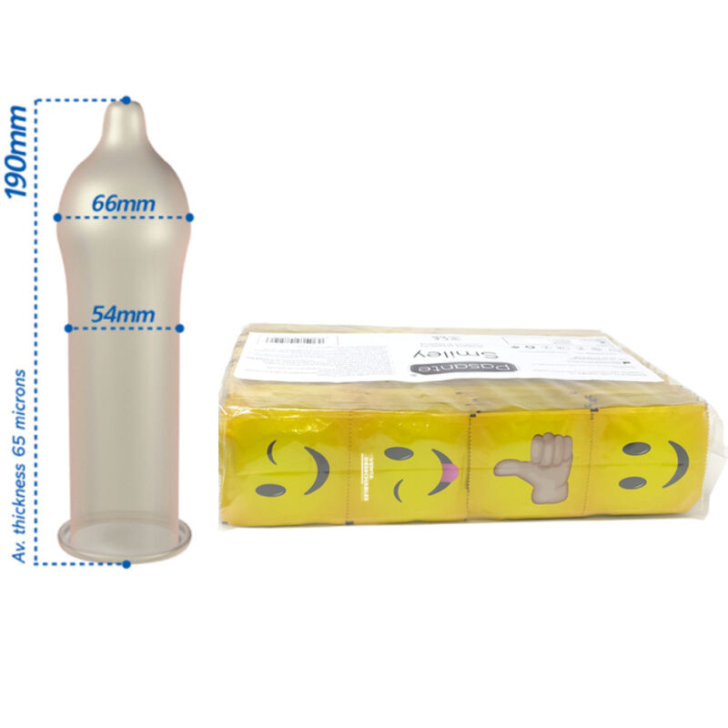 PASANTE - PRÉSERVATIFS SMILEY SAC 144 UNITÉS – Image 2