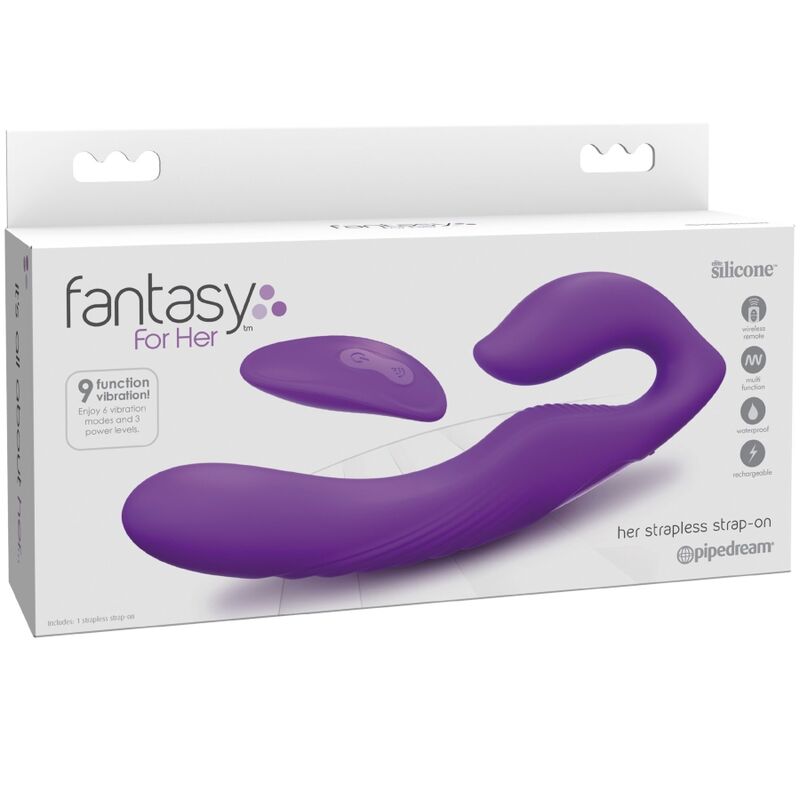 FANTASY FOR HER - VIBRATEUR DOUBLE PÉNÉTRATION TÉLÉCOMMANDE 9 NIVEAUX VIOLETS – Image 4