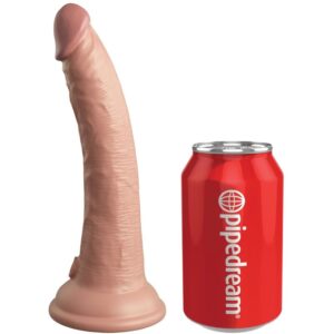 KING COCK - ELITE VIBRATEUR GODE RÉALISTE  TÉLÉCOMMANDE EN SILICONE 17.8 CM
