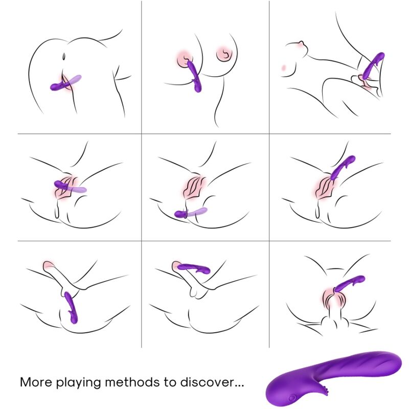 ARMONY - VIBRATEUR ROMANCE AVEC STIMULATEUR VIOLET – Image 2
