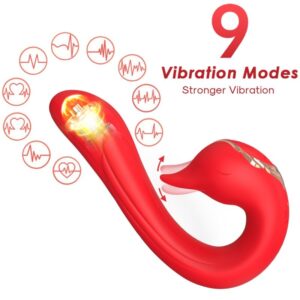 ARMONY - VIBRATEUR DELFIN MULTIPOSITION  EFFET CHALEUR ROUGE