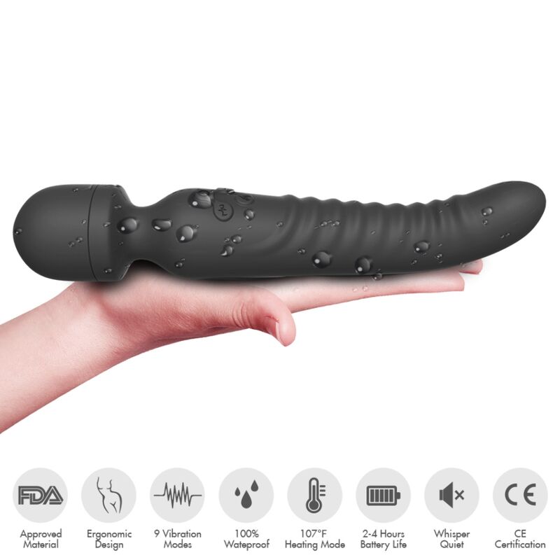 ARMONY - MISSION MASSAGER VIBRATEUR EFFET CHALEUR NOIR – Image 3