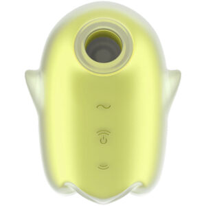 SATISFYER - GLOWING GHOST AIR PULSE  VIBRATEUR JAUNE