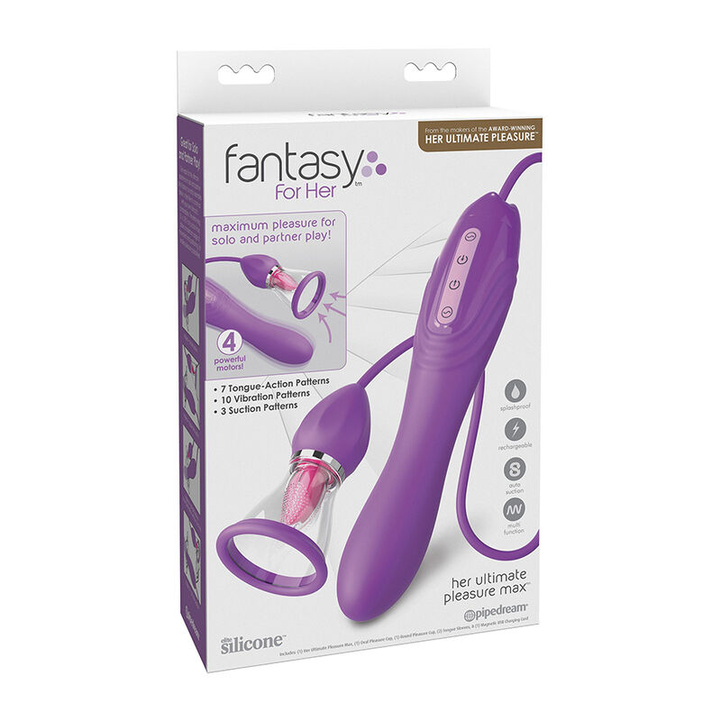 FANTASY FOR HER - TUYAU DASPIRATION MAXIMUM ULTIME PLAISIR AVEC LANGUE STIMULANTE VIOLET – Image 5