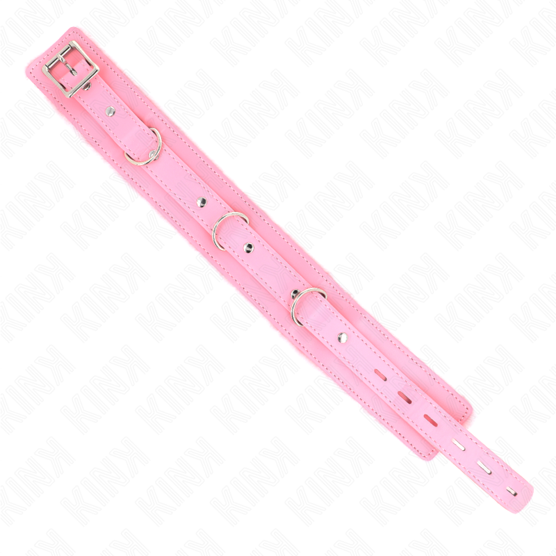 Kink - Collier Avec Laisse 65 Cm Avec Restrictions Rose 36-42 Cm X 5,5 Cm 5 KINK - COLLIER AVEC LAISSE 65 CM AVEC RESTRICTIONS ROSE 36-42 CM X 5,5 CM – Image 5