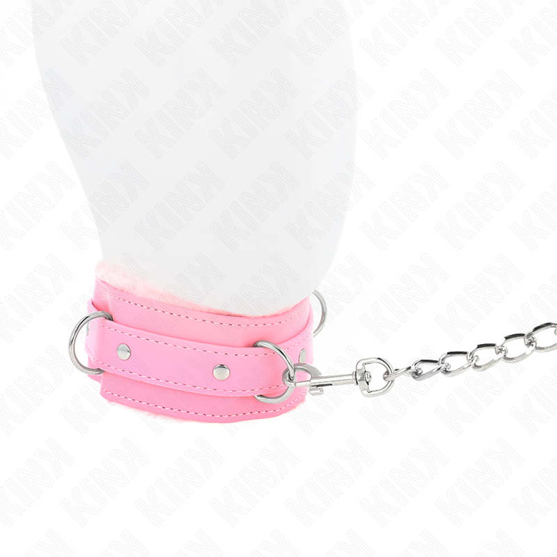 Kink - Collier Avec Laisse 65 Cm Avec Restrictions Rose 36-42 Cm X 5,5 Cm 4 KINK - COLLIER AVEC LAISSE 65 CM AVEC RESTRICTIONS ROSE 36-42 CM X 5,5 CM – Image 4
