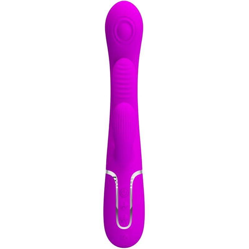 PRETTY LOVE - SHANIA TRIPLE RABBIT VIBRATEUR MULTIFONCTION ROSE – Image 2