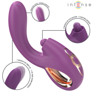 INTENSE - LALI VIBRATEUR MULTIFONCTION POINT G TAPPING  THRUST  VIBRATION VIOLET