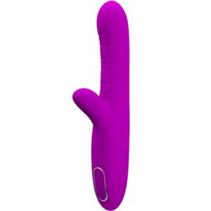 PRETTY LOVE - VIBRATEUR MULTIFONCTION ANGELIQUE + STIMULATEUR DE CLITORIS VIOLET