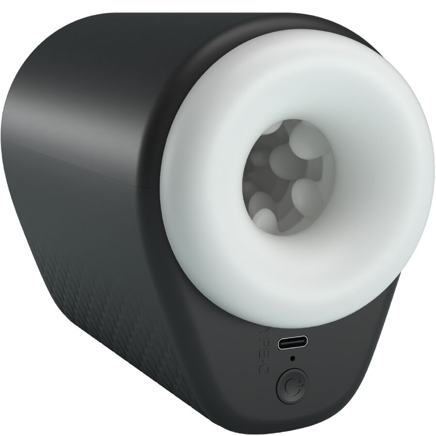 PRETTY LOVE - MASTURBATEUR POUR HOMME DJ GIRL AVEC VIBRATION 5 RÉGLAGES NEGRO – Image 3