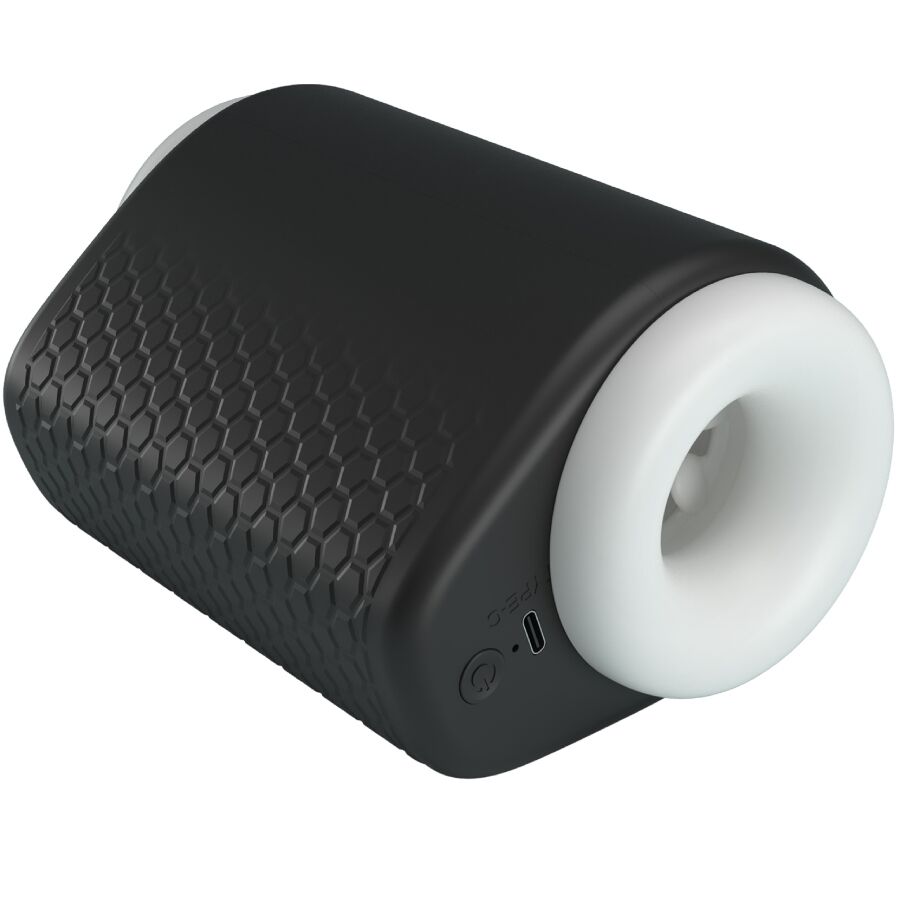 PRETTY LOVE - MASTURBATEUR POUR HOMME DJ GIRL AVEC VIBRATION 5 RÉGLAGES NEGRO – Image 4