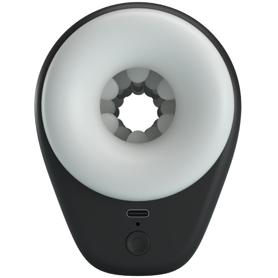 PRETTY LOVE - MASTURBATEUR POUR HOMME DJ GIRL AVEC VIBRATION 5 RÉGLAGES NEGRO – Image 2