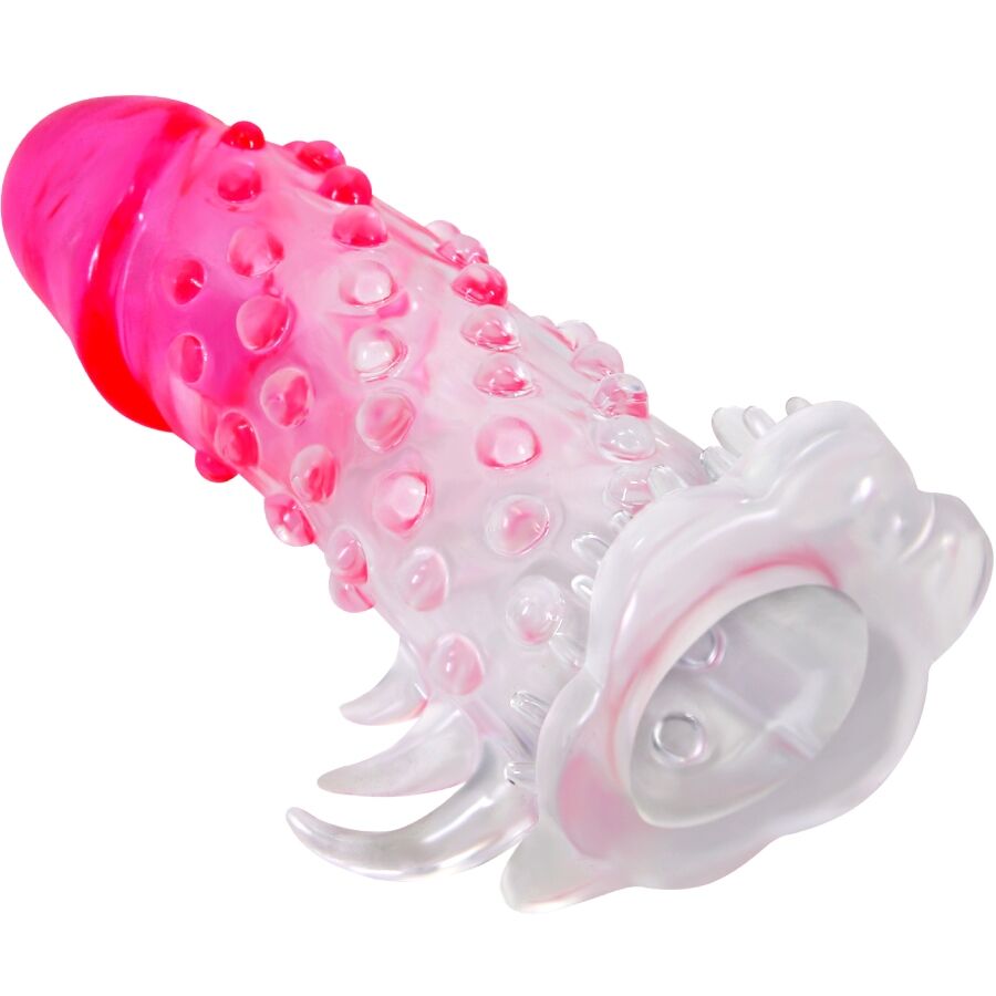 PRETTY LOVE - GAINE DAGRANDISSEMENT RÉALISTE WILFORD AVEC PÉNIS EN RELIEF ROSE – Image 2