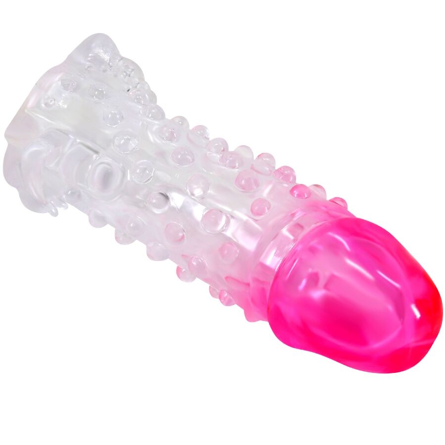 PRETTY LOVE - GAINE DAGRANDISSEMENT RÉALISTE WILFORD AVEC PÉNIS EN RELIEF ROSE – Image 3