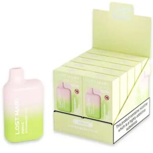 LOST MARY - (PACK PROFESSIONNEL EXPOSANT -10 UNITÉS) BM600 NICOTINE VAPER 2% JETABLE FRAISE KIWI