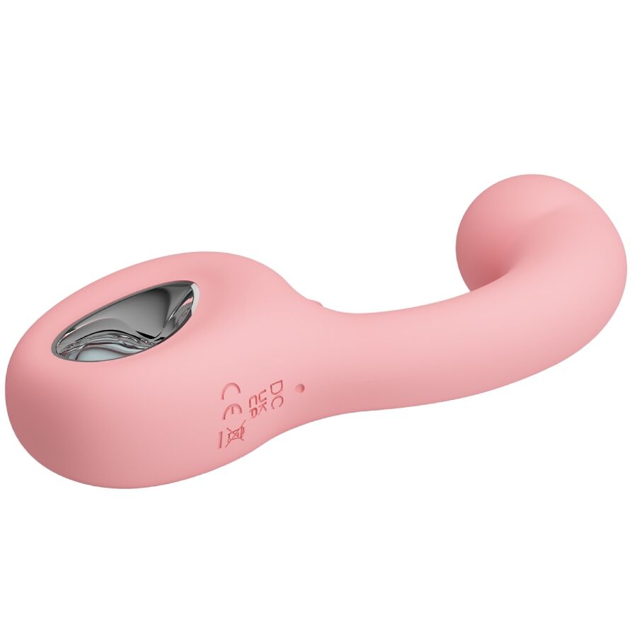 PRETTY LOVE - VIBRATEUR POINT G + STIMULATEUR DE CLITORIS ERYNNYES 10 VIBRATIONS ROSE – Image 3