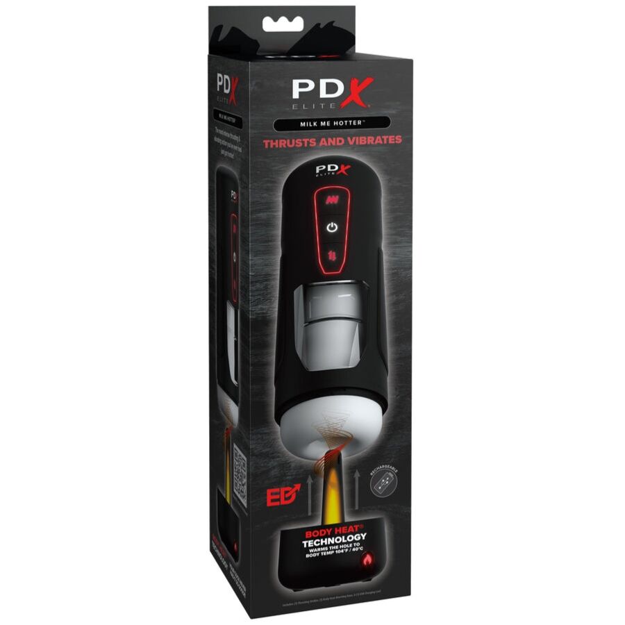 Pdx Elite - Masturbateur Automatique Milk Me Hotter Avec Vibration À Effet De Poussée Et De Chaleur 2 PDX ELITE - MASTURBATEUR AUTOMATIQUE MILK ME HOTTER AVEC VIBRATION À EFFET DE POUSSÉE ET DE CHALEUR – Image 2