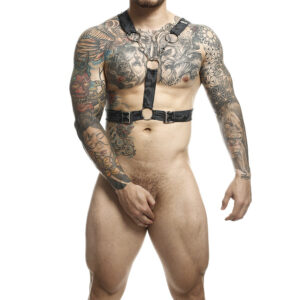 HARNAIS MOB - DNGEON ARGENT AVEC CHAÎNES TAILLE UNIQUE