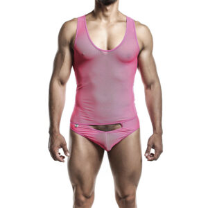 MOB - BODYSHEER TRANSPARTE ROSA TALLA S/M
