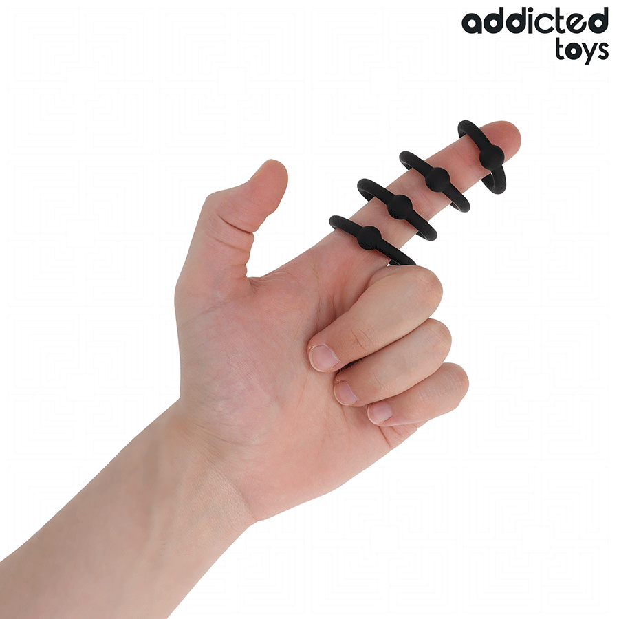 ADDICTED TOYS - LOT DANNEAUX EN SILICONE À PRESSION – Image 2