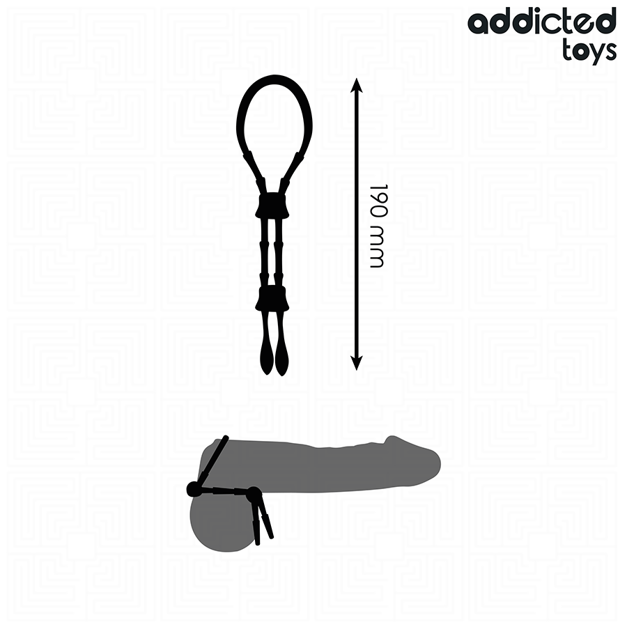 ADDICTED TOYS - CORDE EN SILICONE RÉGLABLE POUR LE PÉNIS – Image 4
