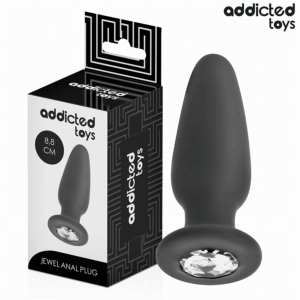 ADDICTED TOYS - PLUG ANAL AVEC BIJOU TAILLE S 8,8 CM