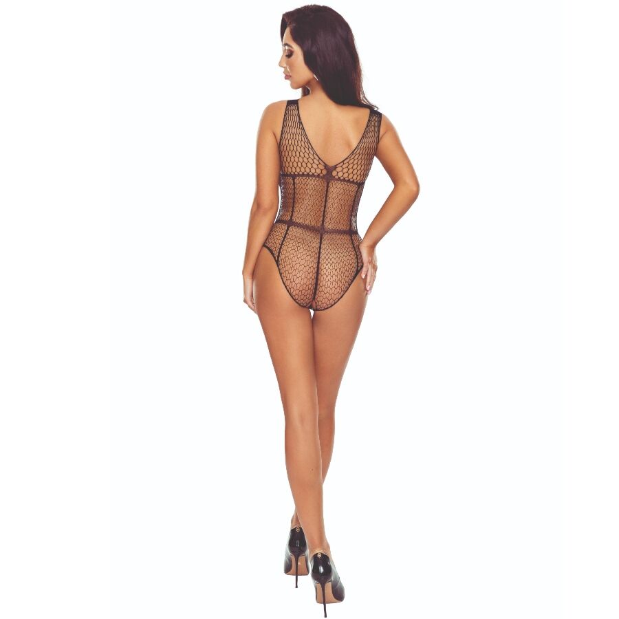 PASSION - BS114 BODYSTOCKING NOIR GRILLE – Image 2