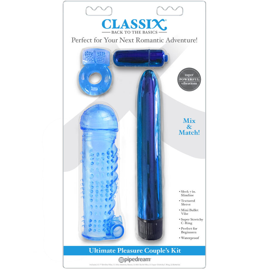 CLASSIX - KIT DE PLAISIR ULTIME POUR COUPLES AZUL – Image 2