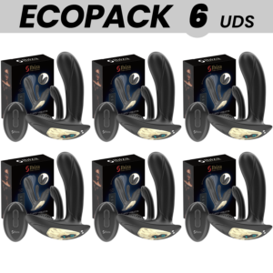 ECOPACKS 6 UNITÉS - VIBRATEUR PORTABLE IBIZA AVEC STIMULATION DU POINT G ET DU CLITORIS AVEC TÉLÉCOMMANDE