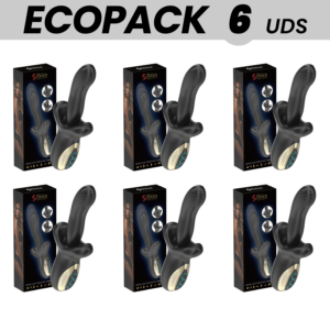 ECOPACKS 6 UNITÉS - IBIZA VIBRATEUR PUISSANT AVEC EFFET DE POUSSÉE ET DE MORSURE