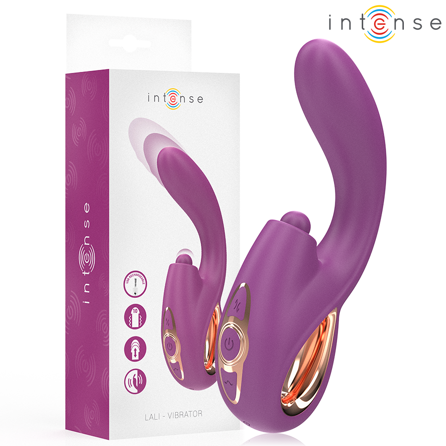 INTENSE - LALI VIBRATEUR MULTIFONCTION POINT G TAPPING THRUST VIBRATION VIOLET