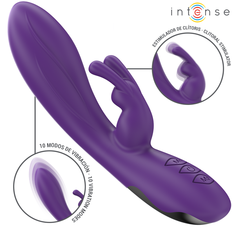 INTENSE - RANDALL VIBRATEUR RABBIT 10 VIBRATIONS VIOLET – Image 2