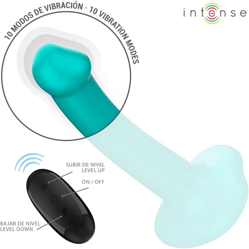 INTENSE - KATIE VIBRATEUR AVEC VENTOUSE 10 VIBRATIONS TÉLÉCOMMANDE BLEUE 4 INTENSE - KATIE VIBRATEUR AVEC VENTOUSE 10 VIBRATIONS TÉLÉCOMMANDE BLEUE – Image 4