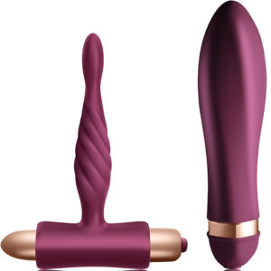 CLIMAXIMUM - DARE KIT VIBRATEUR TWISTED + PLUG ANAL DÉBUTANT