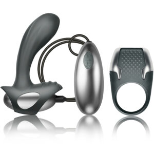 CLIMAXIMUM - KIT EXCITE ANNEAU PÉNITENTIAIRE + MASSEUR DE PROSTATE À FIL