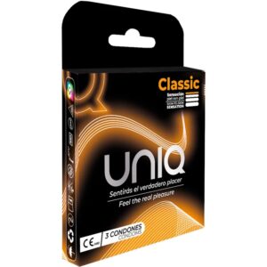 UNIQ - CLASSIC PRÉSERVATIFS SANS LATEX 3 UNITÉS