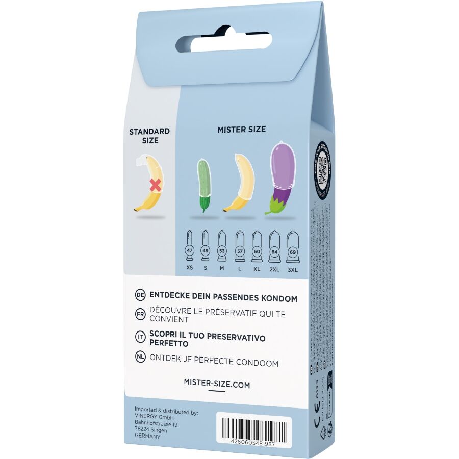 MISTER SIZE - KIT DE TEST : 3 PRÉSERVATIFS DE TAILLES DIFFÉRENTES + MÉLANGE À POINTS 4 MISTER SIZE - KIT DE TEST : 3 PRÉSERVATIFS DE TAILLES DIFFÉRENTES + MÉLANGE À POINTS – Image 4