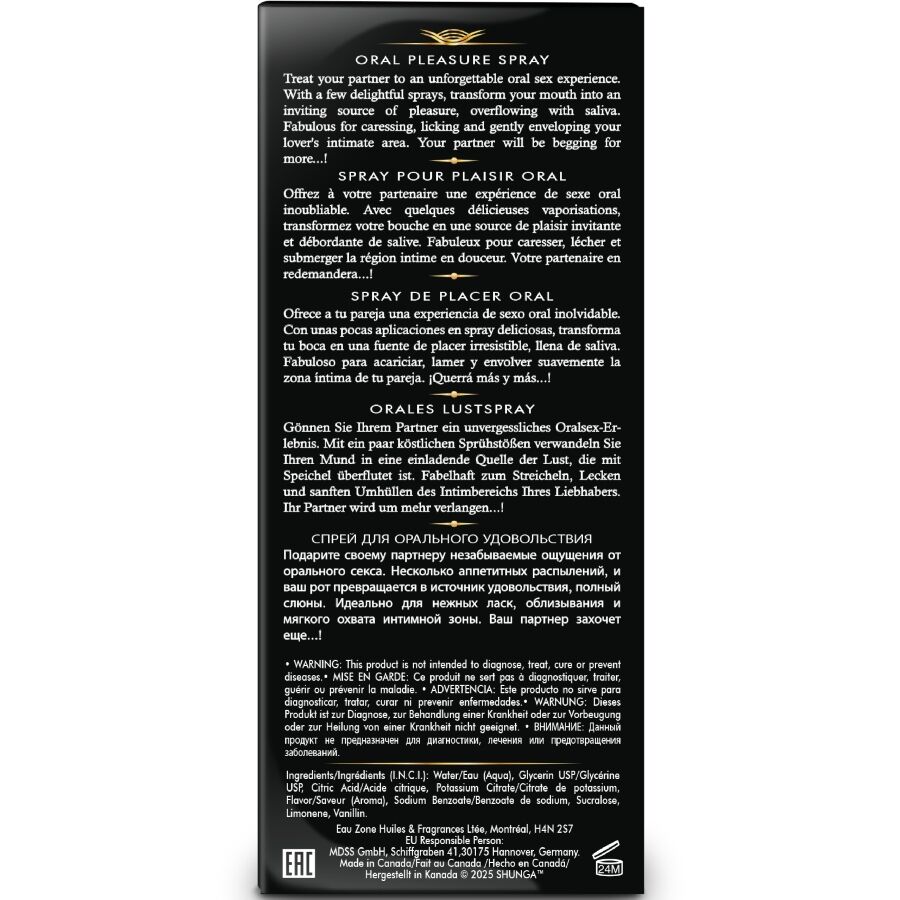 SHUNGA - WAVES PLEASURE SPRAY ORAL SEDUCTIVE PASTÈQUE 20 ML – Image 4