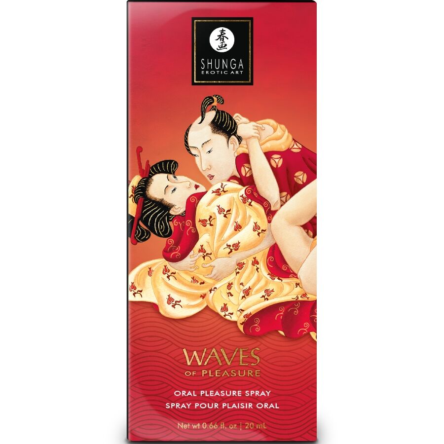 SHUNGA - WAVES PLEASURE SPRAY ORAL SEDUCTIVE FRAISE 20 ML – Image 3