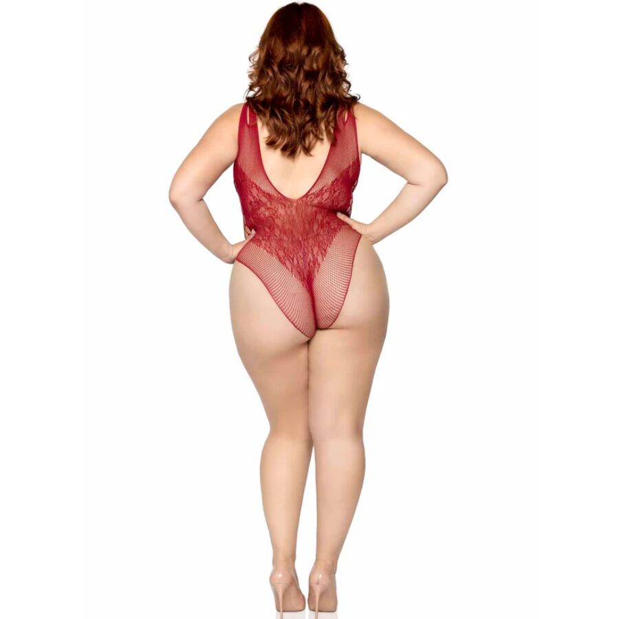 LEG AVENUE - 81641X BODY SANS COUTURE BORDEAUX TAILLE 1X/2X – Image 5