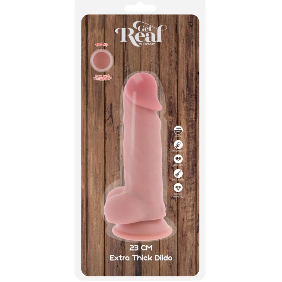GET REAL - PÉNIS RÉALISTE DE LUXE AVEC TESTICULES EXTRA ÉPAIS DE 23 CM 5 GET REAL - PÉNIS RÉALISTE DE LUXE AVEC TESTICULES EXTRA ÉPAIS DE 23 CM – Image 5