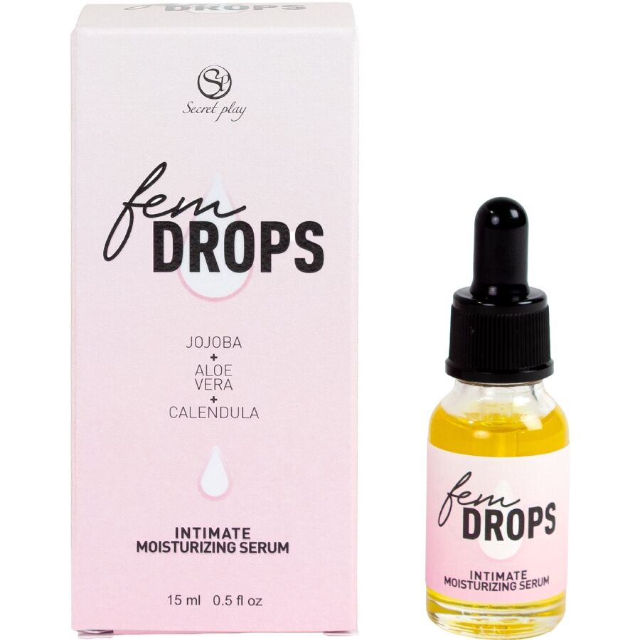 The Virtuose-Shop boutique érotique prémium-Bien-être sexuel 8 SECRETPLAY - FEM DROPS SÉRUM HYDRATANT INTIME 15 ML