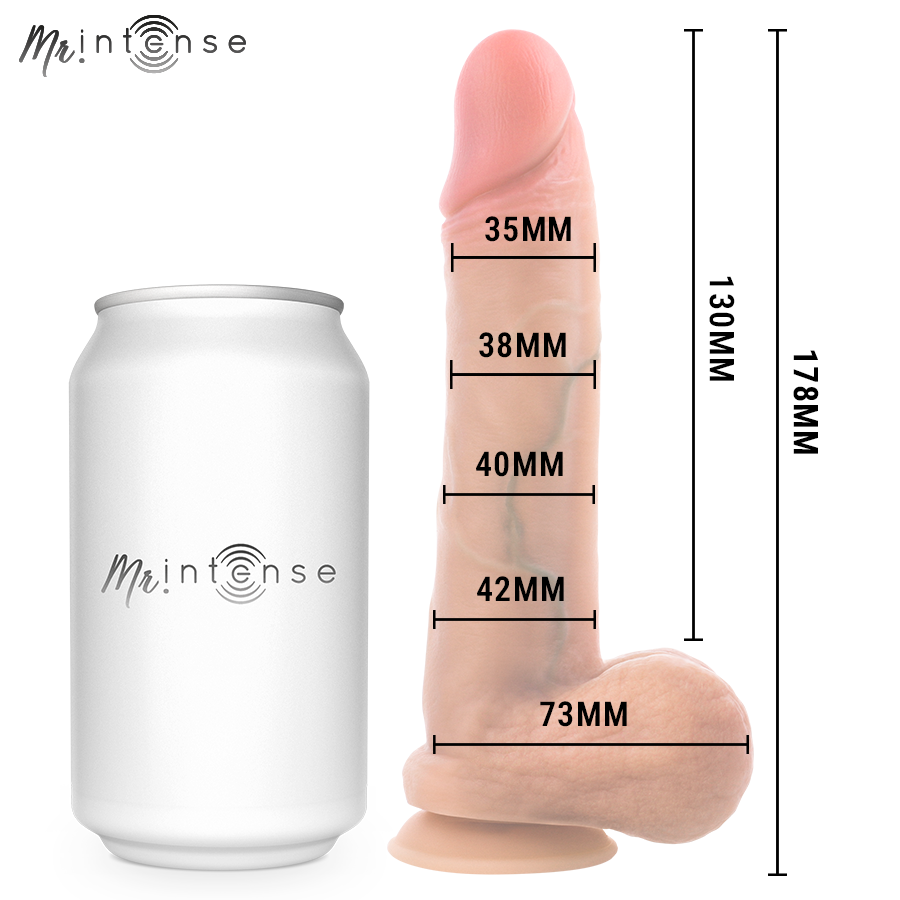 MR INTENSE - GARY S PÉNIS EN SILICONE ULTRA-RÉALISTE AVEC TESTICULES 17,8 CM -Ø- 4,2 CM – Image 5