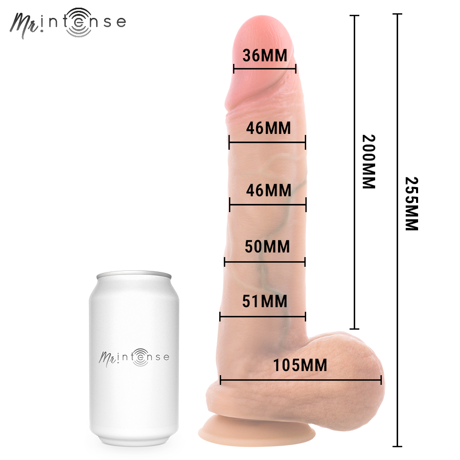 MR INTENSE - GARY XL PÉNIS EN SILICONE ULTRA-RÉALISTE AVEC TESTICULES 25,5 CM -Ø- 5,1 CM – Image 5