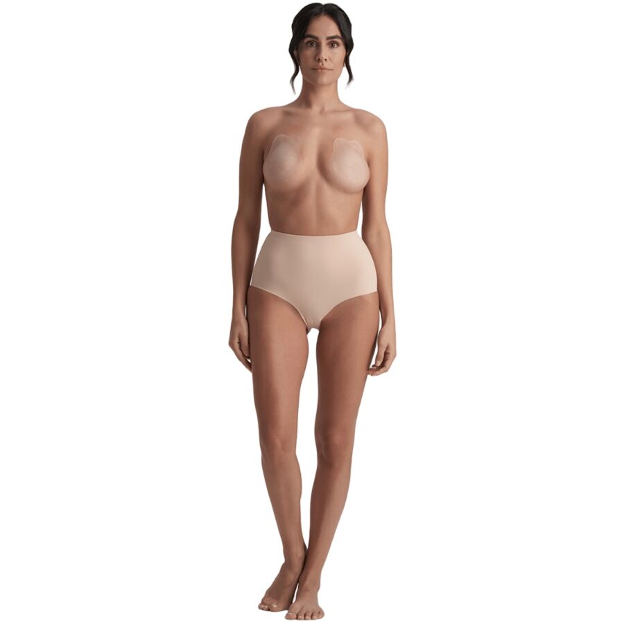 BYE-BRA - RABBIT COPAS DE SILICONE BEIGE TAILLE XL – Image 3