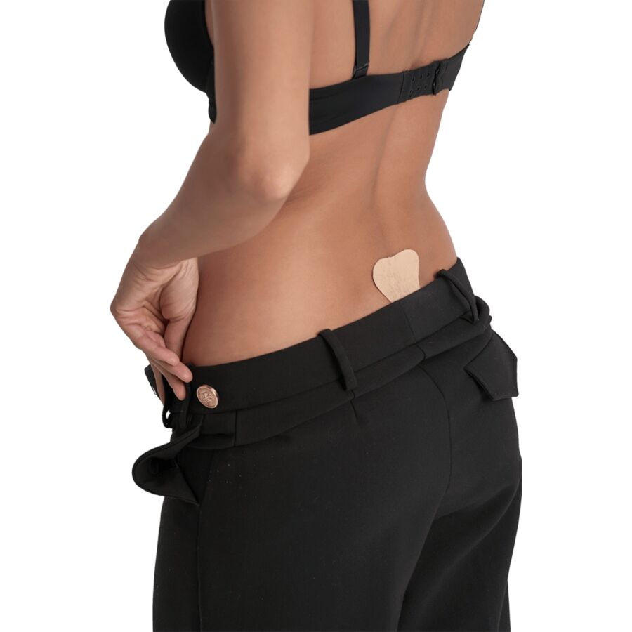 BYE-BRA - STRING ADHESIVO DENTELLE BEIGE TAILLE UNIQUE – Image 2