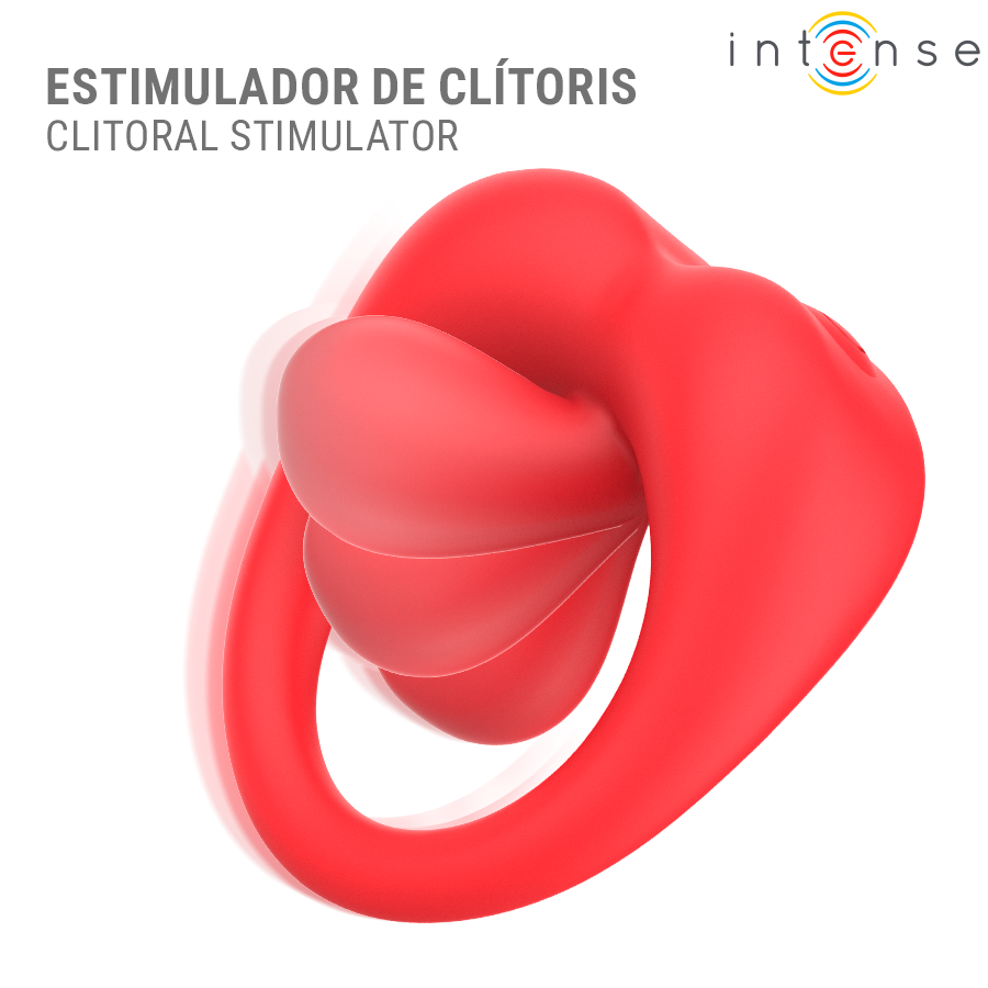 INTENSE - RUSSELL ANNEAU VIBRATEUR CON ESTIMULACIÓN DE CLÍTORIS ROUGE – Image 4