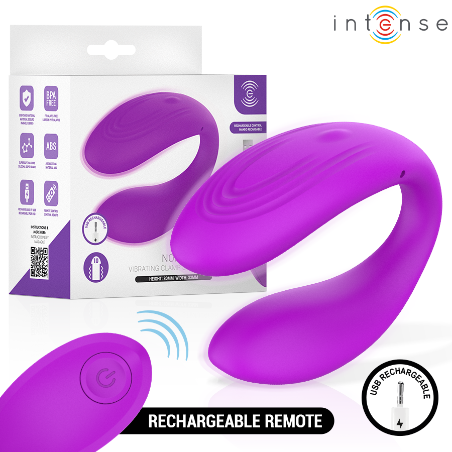 INTENSE - NORA STIMULATEUR À PINCE VIBRANTE VIOLET – Image 2